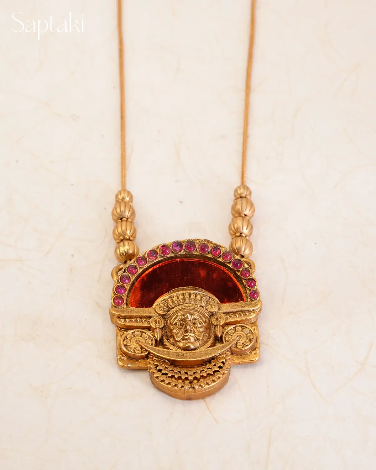 Theyyam Heritage Pendant Necklace - Image 3