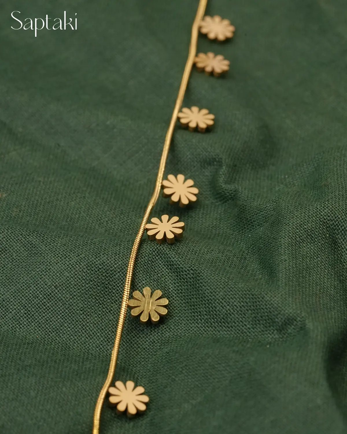 Golden Daisy Charm Necklace - Image 5